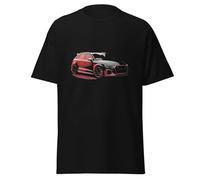 ChriStyle T-Shirt Auto Sportiva da Uomo, Design RS Sport, Maglietta Nera con Stampa Auto Sportiva Tedesca Modello Sport (IT, Testo, 3XL, Regular, Regular, Nero)