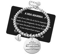 Chritice Regalo Festa della Mamma Bracciale Compleanno Regalo Donna