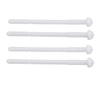 Chroavel Set di 4 barre di spinta per piastre di scarico Geberit Twinline, ABS bianco per aste di azionamento di ricambio, numero parte 240.074.00, strumenti per il bagno da 135 mm