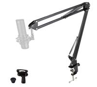ChromaCast Pro Series - Supporto da scrivania per microfono regolabile da 71,1 cm con braccio a forbice e sospensione, include clip per microfono (CC-SDMIC-STAND-28)