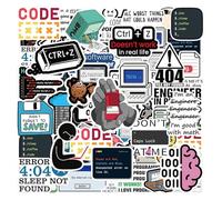 CHROMACRAFT 100 Adesivi A Tema Programmatore, Adesivi Personalizzati Creativi, Possono Essere Utilizzati per Decorare Sci, Valigie E Laptop