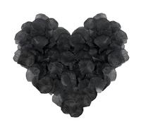 CHROMACRAFT 1200 petali di rosa neri, petali di rosa simulati, petali decorativi, utilizzati per confessioni romantiche, San Valentino, anniversario, decorazione di nozze