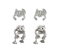 CHROMACRAFT 2 Paia di Orecchini A Forma di Rana, Orecchini Interessanti, Orecchini Creativi per Animali, Orecchini Decorativi per Donna, Orecchini Carini