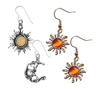 CHROMACRAFT 2 Paia di Orecchini Girasole, Orecchini Vintage, Orecchini di Tendenza, Orecchini Pendenti, Orecchini da Donna