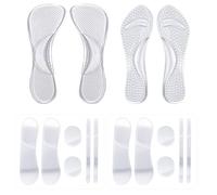 CHROMACRAFT 2 Paia Di Scarpe Col Tacco Alto, Solette In Silicone E 2 Toppe Antiusura Tre In Uno, Solette Antiscivolo, Solette Impermeabili, Accessori Per Scarpe