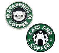 CHROMACRAFT 2 Pezzi di Simpatiche Spille A Forma di Cartone Animato, Semplici Spille Creative, Gioielli con Elementi Animali, Spille Regalo