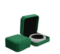 CHROMACRAFT 2 Scatole per Braccialetti Verde Smeraldo, Deposito E Visualizzazione di Gioielli, Protezione per Fodera in Velluto, Confezione Regalo (9 * 9 Cm).