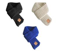 CHROMACRAFT 3 Sciarpe Per Bambini, Sciarpa Invernale Lavorata A Maglia, Morbida Sciarpa Lavorata A Maglia, Sciarpa Semplice E Versatile, Accessori Da Viaggio All'Aperto Per L'Autunno E L'Inverno