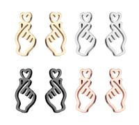 CHROMACRAFT 4 Paia di Orecchini Creativi, Orecchini alla Moda, Orecchini in Acciaio Inossidabile, Orecchini Interessanti, Orecchini Personalizzati da Donna