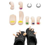 CHROMACRAFT 7 Pezzi Di Accessori Per Scarpe Con Punta Simulata, Divertenti Accessori Decorativi Per Scarpe, Divertenti Accessori Per Scarpe Con Punta 3D, Set Di Accessori Per Scarpe Creative