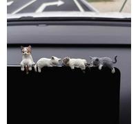 CHROMACRAFT 8 Pezzi Simpatici Mini Ornamenti per Gatti, Ornamenti per Il Controllo Centrale Dell'Auto, Interni per Auto, Adatti per Prese d'Aria Decorative, Specchietto Retrovisore.