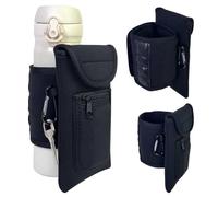 CHROMACRAFT Borsa Sportiva Magnetica da 1 Pezzo E 2 Ciondoli, Adsorbimento Stabile E Facile da Trasportare, Contiene Una Bottiglia d'Acqua da 1 Litro O 1, 5 Litri, Sport all'Aria Aperta (Nero).