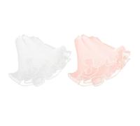 CHROMACRAFT Carta da Regalo per Bouquet da 2 Pezzi, Carta da Regalo per Fiori Impermeabile, Carta da Regalo per Fiori A Rete con Bordo Perlato, Carta da Regalo per Bouquet Pieghettata Trasparente