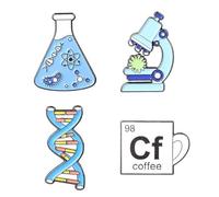 CHROMACRAFT Confezione da 4 Spilla Decorative in Metallo, Regalo, Spille Personalizzate Creative, Cartoni Animati