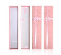 CHROMACRAFT Confezione Regalo Rettangolare Rosa Da 3 Pezzi, Scatola Lunga Per Braccialetti Da Donna, Squisita Scatola Portagioielli, Scatola Regalo Per Piccoli Gioielli