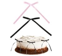 CHROMACRAFT Decorazioni per Fiocchi da 50 Pezzi, Decorazioni per Torte, Decorazioni per Torte Semplici E Carine, Decorazioni per Torte per Donne