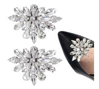 CHROMACRAFT Fermagli in Cristallo per Scarpe da Donna - Accessori Scintillanti per Tacchi Alti