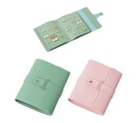 CHROMACRAFT Libro Per Riporre Gioielli Da 2 Pezzi, Borsa Per Gioielli Portatile, Borsa Per Gioielli Impermeabile, Borsa Per Gioielli In Pelle Pu, Borsa Per Gioielli Creativi