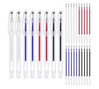 CHROMACRAFT Pennarelli per Tessuto da 8 Pezzi, Accessori per Cucire, Strumenti per Marcare Il Cucito, Penne per Tessuti Cancellabili A Caldo