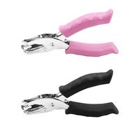 CHROMACRAFT Perforatore Singolo da 2 Pezzi, Perforatore per Carta A Fogli Mobili, Perforatore Manuale, Strumenti Artigianali Fai-da-Te, Forniture da Lavoro E per Ufficio
