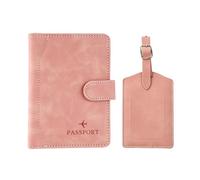 CHROMACRAFT Porta Passaporto 1 Pezzo, Etichetta Bagaglio 1 Pezzo, Porta Carte Magnetiche, Porta Carte D'Identità In Pelle Pu, Porta Carte Di Credito Con Blocco Rfid