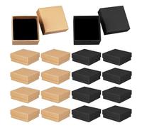 CHROMACRAFT Scatole Per Gioielli In Carta Da 16 Pezzi, Scatole Per Imballaggio Di Gioielli, Scatole Regalo Per Gioielli, Scatole Per Presentazione Di Gioielli, Accessori Per Confezioni Regalo