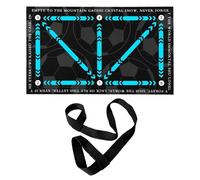 CHROMACRAFT Tappetino da Allenamento per Calcio 1 Pezzo E Cinghia da 1 Pezzo, Accessori per Allenamento da Calcio, Tappetino da Calcio Antiscivolo, Tappetino da Calcio Rettangolare