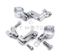 Chrome 1,5" 38Mm Highway Engine Crash Bar Pedana Supporto Per Harley