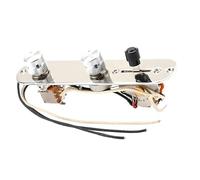 Chrome 3 Way Wired Loaded Prewired Control Plate Harness Converter Knobs Per Parti Di Chitarra TL Y En Buen Estado