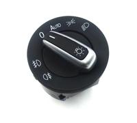 Chrome Auto Faro Fendinebbia Interruttore Compatibile Con Per Jetta Mk5 2006-2011 Per Golf 2006-2013 Per Coniglio 2006-2009(Switch)