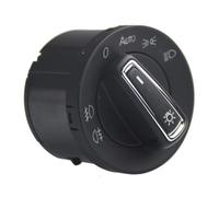 Chrome Auto Faro Interruttore Testa Luce Lampada Nebbia Manopola Automatica Compatibile Con Per Golf 2013-2015 Per Gti 2014-2015 Per Polo 2015(MQB)