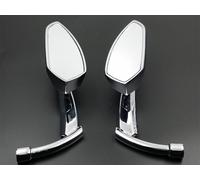 Chrome Blade Mirror per Harley Honda Kawasaki Suzuki Yamaha Cruiser VT
