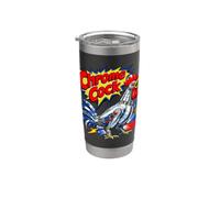 Chrome Cock Robot Gallo Pop Art Design Bicchiere termico in acciaio inox doppia parete
