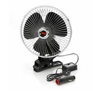 Lampa Ventilatore Chrome-Fan C73107 Ø 8” 24V Fisso o Oscillante Abitacolo Camion