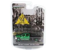 CHROME GREEN CHASE 1/64 2016 Chevrolet Silverado 3500 Flatbed Dually 51611-B