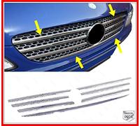 Chrome Griglia Anteriore Inox 7 pz S.STEEL Per Vito Viano W639 dal 2003 al 2010