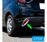 Chrome lucido Copertura Della Luce di Nebbia Posteriore Paraurti Riflettore Trim Per Toyota Yaris 2020 2021 2022 2023 2024 2025