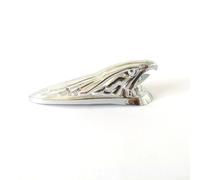 Chrome Per Eagle Head Moto Fender Emblema Retro Anteriore Parafango Decorazione Per Custom Bike Ornamento Plastica Finitura Argento