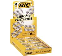 Chrome Platinum - 100 Lames À Double Tranchant Pour Rasoir De Sûreté