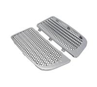 Chrome Radiator Grill Cover Honeycomb Mesh Guard For Touring Electra Glide | Fits Touring Electra Glide with a chrome plated ABS housing and black honeycomb(Chrome Black)