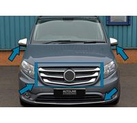 Chrome Styling Orlo Set Specchio Griglia Diffusore Per mercedes vito w447 (