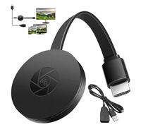 Chromecast Google, adattatore wireless HDMI per display, adattatore per display WiFi, per streaming HDMI, mirroring video, schermo a specchio, ricevitore per iPhone/Android/Windows