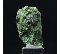 Chromediopside da 90 grammi e 60 millimetri, minerale Chromediopside della Finlandia, 100% di origine naturale, moneta unica, pietra da collezione, minerale di forza