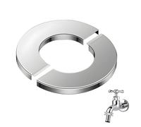 ChroméEs Rosasse Apribile Rubinetteria, 26 mm Inner Diameter Rosone Rubinetto Miscelatore Doccia, Rosone Radiatore Argento Acciaio Inox per Rubinetti Tubi Radiatore Cucina Bagno