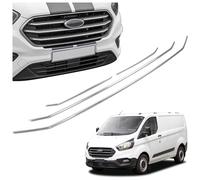 CHROMEMASTER | Compatibile con Ford Transit Custom 2018-2023 | Profili per Griglia Anteriore; Modanature per Griglia del Radiatore; Acciaio inossidabile Lucidato | Nuovo, Attraente Aspetto dell'Auto