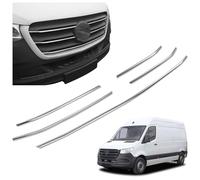 CHROMEMASTER | Compatibile con Mercedes Sprinter 2018+ | Profili per Griglia Anteriore; Modanature per Griglia del Radiatore; Acciaio inossidabile Lucidato | Nuovo, Attraente Aspetto dell'Auto