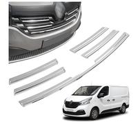 CHROMEMASTER | Compatibile con Renault Trafic 2014-2019 | Profili per Griglia Anteriore; Modanature per Griglia del Radiatore; Acciaio inossidabile Lucidato | Nuovo, Attraente Aspetto dell'Auto