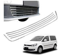 CHROMEMASTER | Compatibile con VW Caddy 2010-2015 | Profilo per Griglia del Paraurti Anteriore; Acciaio inossidabile Lucidato | Neues, Adattamento Perfetto; Nuovo Aspetto Attraente dell'Auto