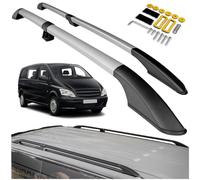 CHROMEMASTER | Compatibili con Mercedes Vito Viano W639 Extra Long 2003-2014; Barre Trasversali da Tetto, Mancorrenti sul Tetto; Sono Utilizzate per il Montaggio di Portapacchi, Box o Portabiciclette
