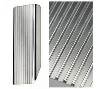 CHROMEMASTER | Poggiapiede Auto in Acciaio Inox - Piastra Antiscivolo per il Piede, Compatibile con Skoda Kamiq 2019+ ; Accessorio Auto: Piastra Poggiapiedi Protettiva e Decorativa